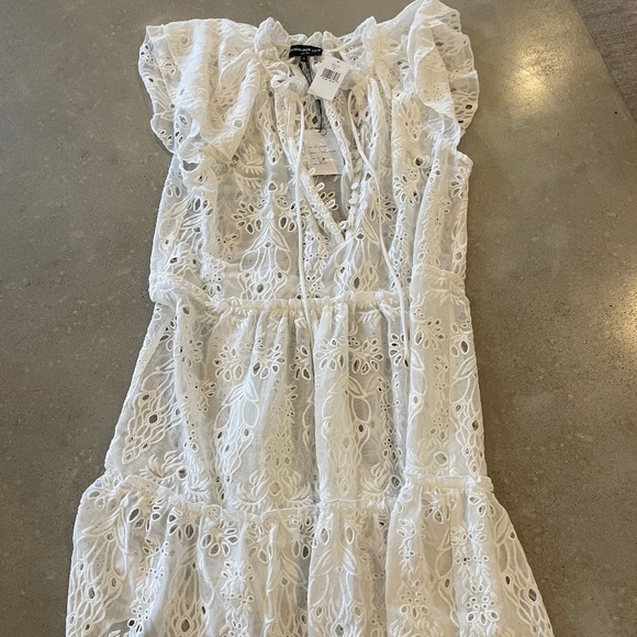 Generation Love Mirabelle white eyelet dress NWT $ 325  Size M - Picture 3 of 4